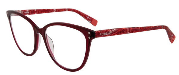  Furla VFU199 Eyeglasses Women's Full Rim Cat Eye 