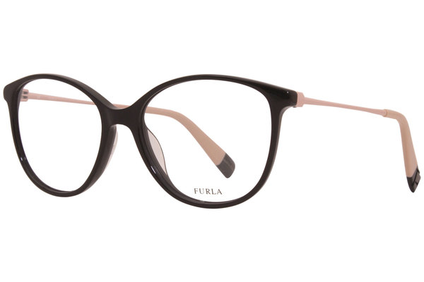 Furla VFU201 Eyeglasses Women's Full Rim Cat Eye Optical Frame