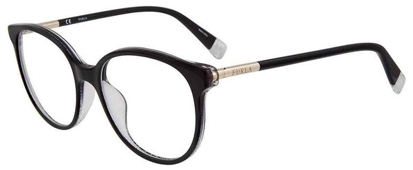  Furla VFU249 Eyeglasses Women's Full Rim Round Shape 