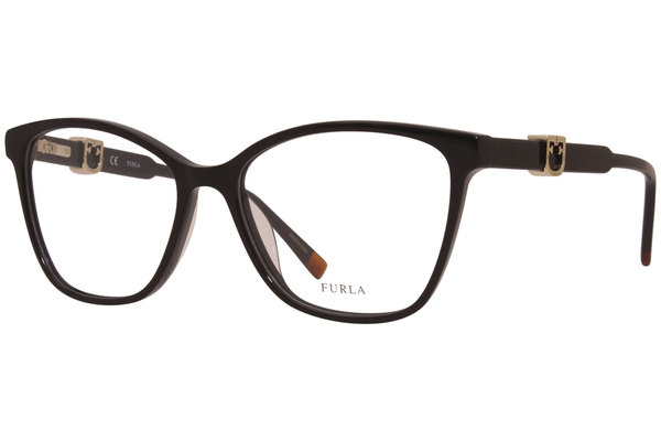  Furla VFU352 Eyeglasses Women's Full Rim Cat Eye 