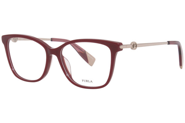 Furla VFU356 Eyeglasses Women's Full Rim Cat-Eye Optical Frame