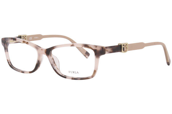  Furla VFU378 Eyeglasses Women's Full Rim Rectangular Optical Frame 