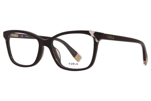  Furla VFU387V Eyeglasses Women's Full Rim Rectangular Optical Frame 