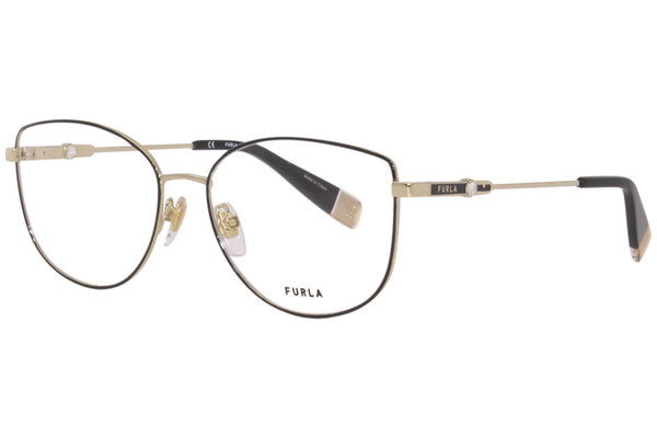  Furla VFU391S Eyeglasses Women's Full Rim Cat-Eye Optical Frame 