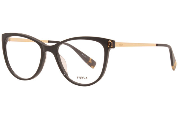  Furla VFU495 Eyeglasses Women's Full Rim Cat-Eye Optical Frame 