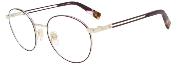 Furla VFU505 Eyeglasses Frame Women's Full Rim Round