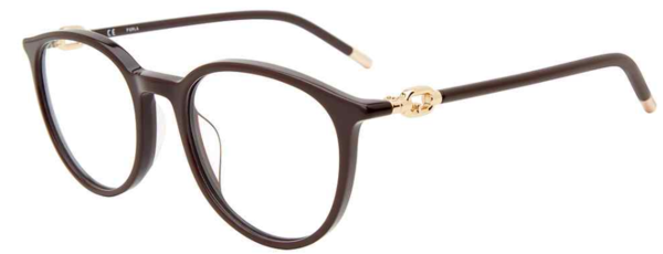 Furla VFU548 Eyeglasses Frame Women's Full Rim Round