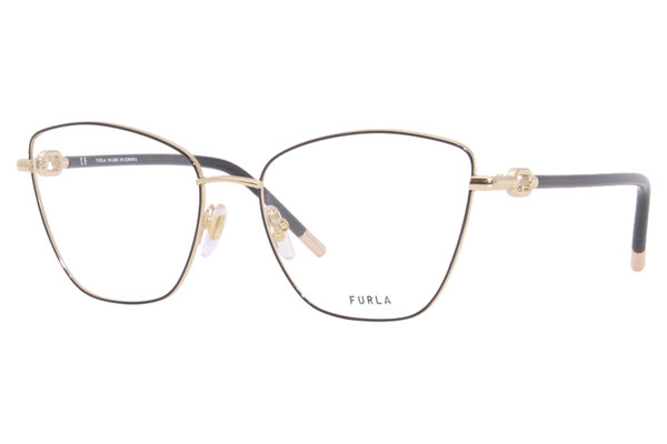  Furla VFU549 Eyeglasses Frame Women's Full Rim Cat Eye 