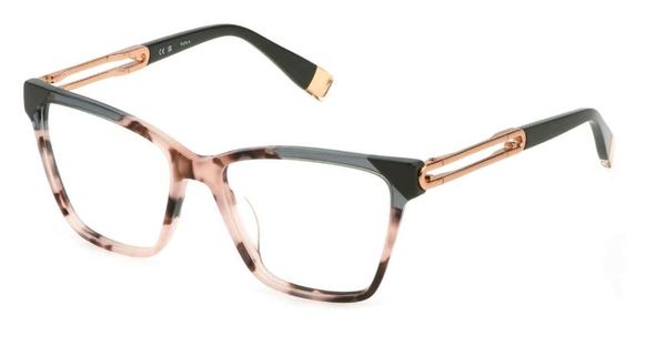  Furla VFU671 Eyeglasses Women's Full Rim Square Shape 