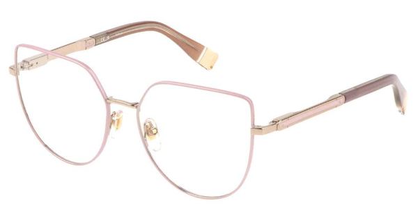  Furla VFU673 Eyeglasses Women's Full Rim Butterfly Shape 