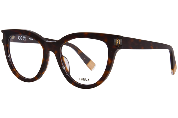  Furla VFU679 Eyeglasses Women's Full Rim Cat Eye 