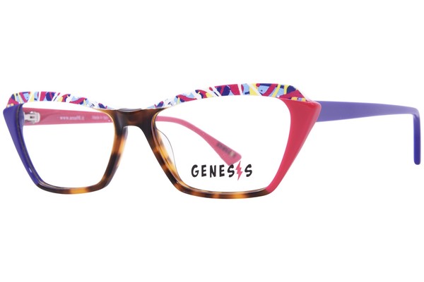  Genesis GV1568 Eyeglasses Women's Full Rim Cat Eye 