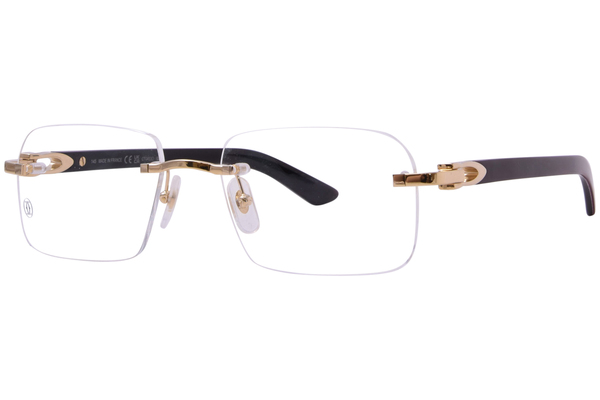  Cartier Exception CT0453O Eyeglasses Rimless Rectangle Shape 