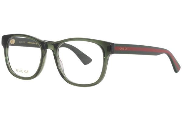  Gucci GG0004O Eyeglasses Men's Full Rim Square Shape 