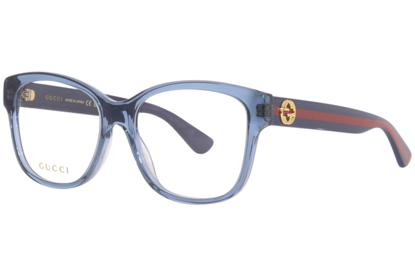  Gucci GG0038O Eyeglasses Women's Full Rim Square Shape 