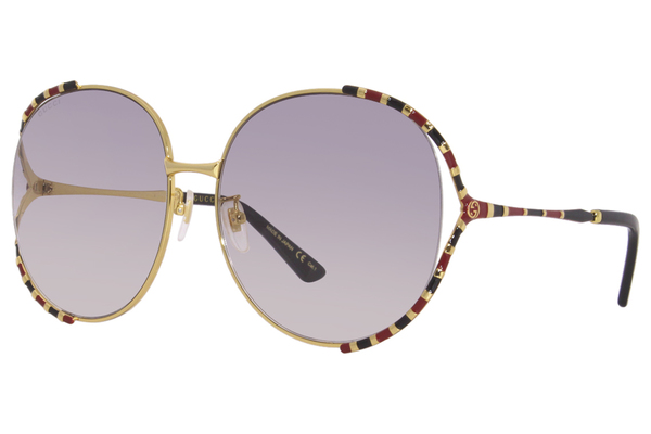  Gucci GG0595S Sunglasses Women's Round Shape 