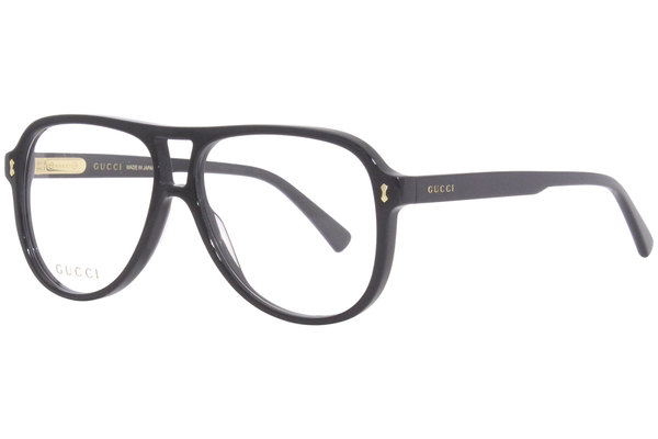  Gucci GG1044O Eyeglasses Frame Men's Full Rim Pilot 