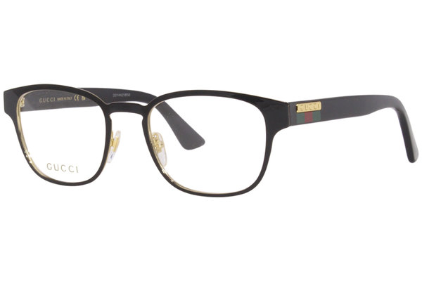 Gucci GG1118O 001 Eyeglasses Men's Black Full Rim Square Shape 52-20 ...