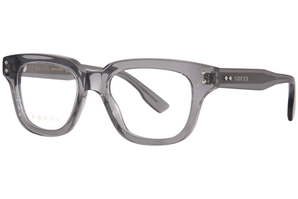 Gucci GG1219O 003 Eyeglasses Men's Grey Full Rim Square Shape 50-19-145 ...