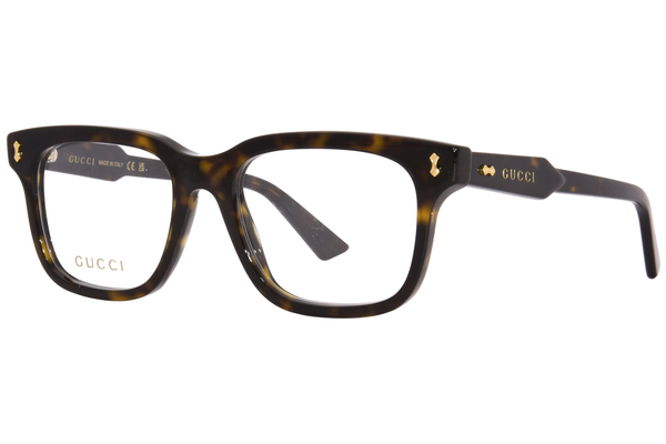  Gucci GG1265O Eyeglasses Men's Full Rim Rectangle Shape 