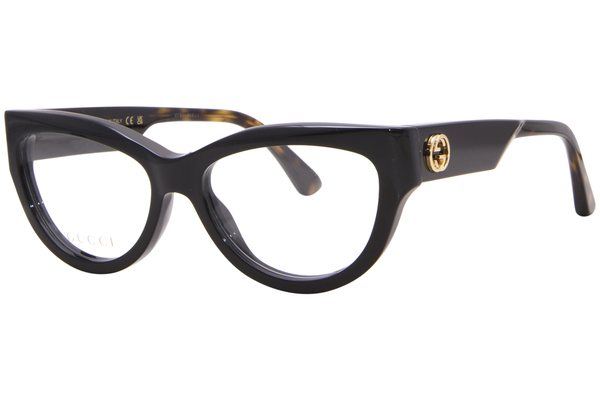  Gucci GG1665O Eyeglasses Women's Full Rim Cat Eye 