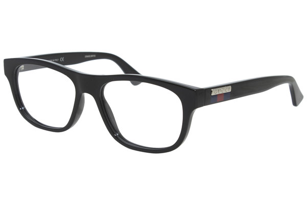  Gucci Gucci-Logo GG0768O Eyeglasses Men's Full Rim Rectangular Optical Frame 