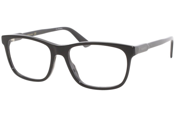  Gucci Men's Eyeglasses Gucci-Logo GG0490O GG/0490/O Full Rim Optical Frame 