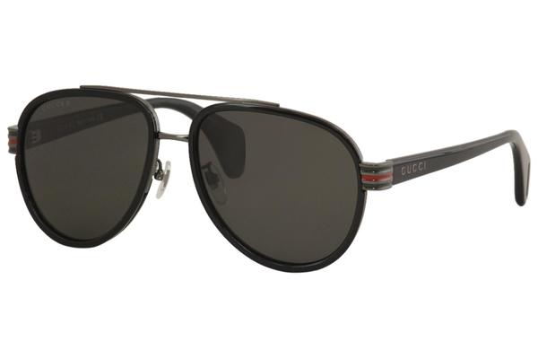  Gucci Men's Web GG0447S GG/0447/S Pilot Sunglasses 