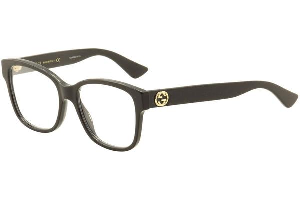  Gucci GG0038O Eyeglasses Women's Full Rim Square Shape 