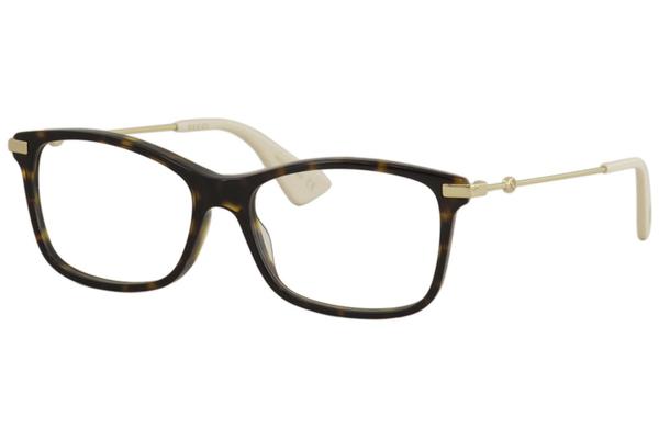  Gucci Women's Eyeglasses Gucci-Logo GG0513O GG/0513/O Full Rim Optical Frame 