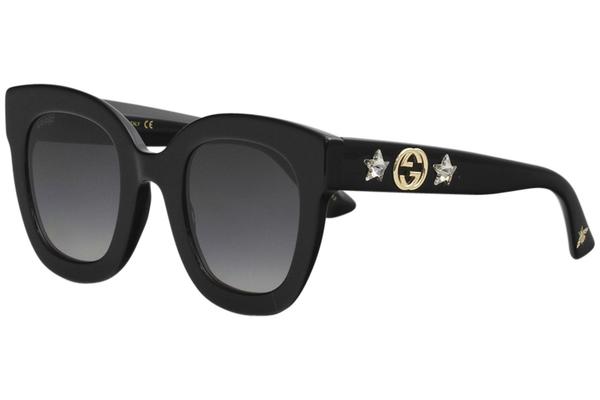  Gucci Women's GG0208S GG/0208/S Fashion Square Sunglasses 