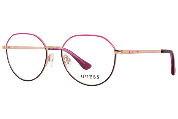 Guess GU9232 Youth Kids Eyeglasses Rimless Round Shape