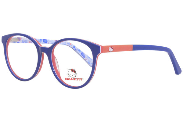  Hello Kitty HK330 Eyeglasses Youth Girl's Full Rim Round Optical Frame 