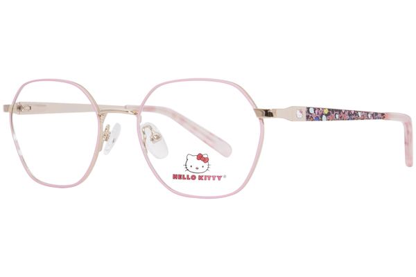 Hello Kitty HK356 Eyeglasses Youth Kids Full Rim Rectangle Shape