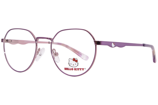 Hello Kitty HK359 Eyeglasses Youth Kids Full Rim Round Shape