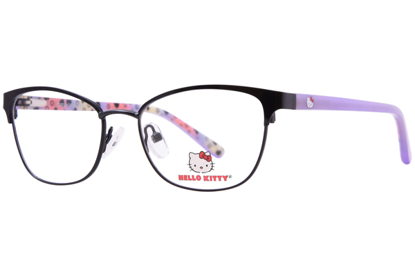  Hello Kitty HK371 Eyeglasses Youth Kids Girl's Full Rim Round Shape 