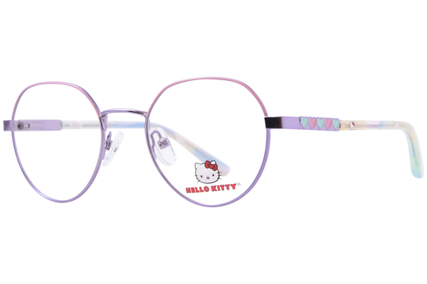 Hello Kitty HK374 Eyeglasses Youth Kids Girl's Full Rim Oval Shape