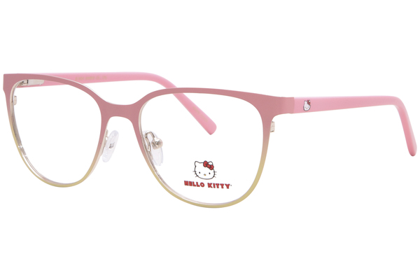  Hello Kitty HK380-3 Eyeglasses Youth Kids Girl's Full Rim Cat Eye 