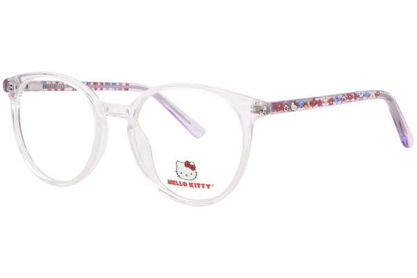 Hello Kitty HK382 Eyeglasses Youth Kids Girl's Full Rim Round Shape