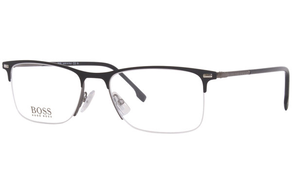  Hugo Boss 1230/U 003 Eyeglasses Men's Semi Rim Rectangle Shape 