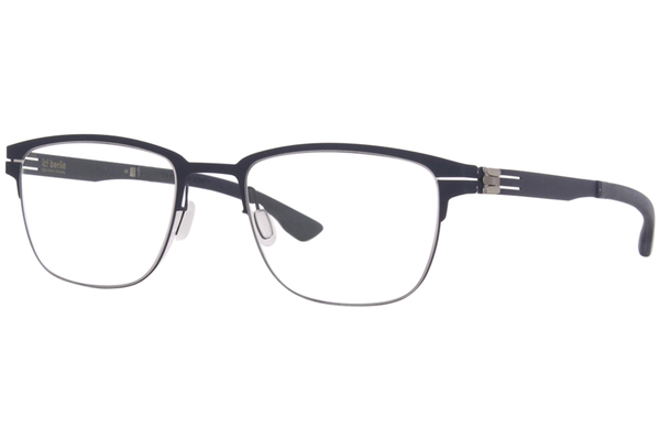 Ic! Berlin The-Lone-Wolf Eyeglasses Men's Full Rim Rectangle Shape