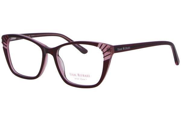 Isaac Mizrahi IM30061 Eyeglasses Women's Full Rim Rectangle Shape