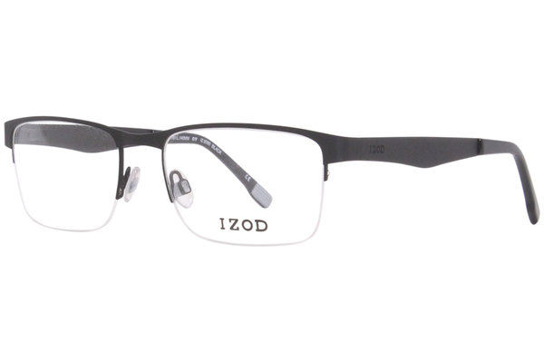  Izod 2090 Eyeglasses Frame Men's Semi Rim Rectangular 