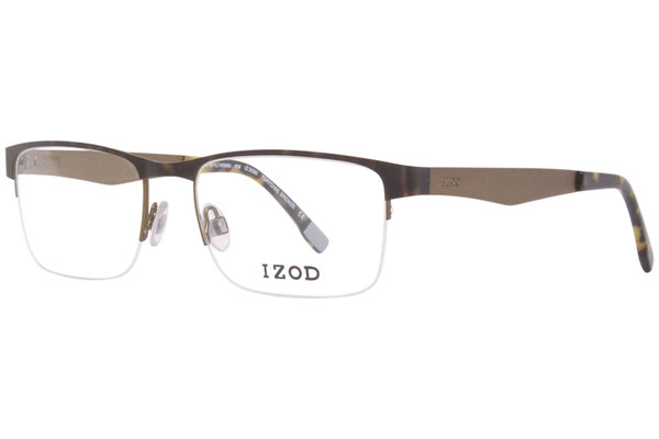 Izod 2090 Eyeglasses Frame Men's Semi Rim Rectangular