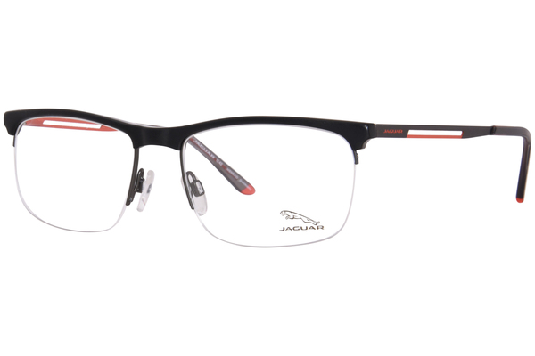 Jaguar 33611 Eyeglasses Men's Semi Rim Square Shape