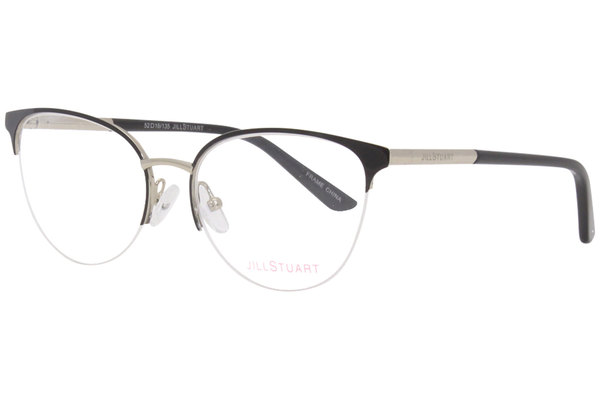 Jill Stuart JS391 Eyeglasses Women's Semi Rim Oval Optical Frame