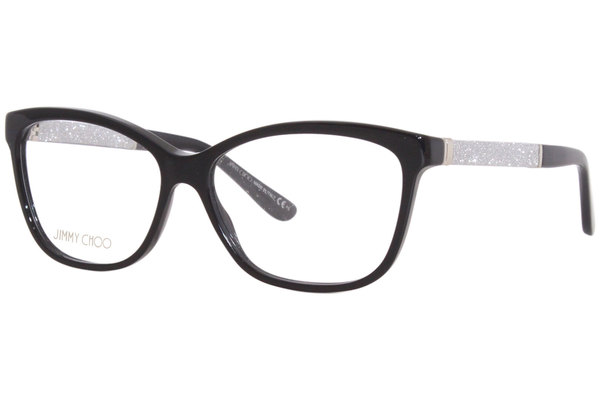  Jimmy Choo JC105 Eyeglasses Women's Full Rim Rectangle Shape 