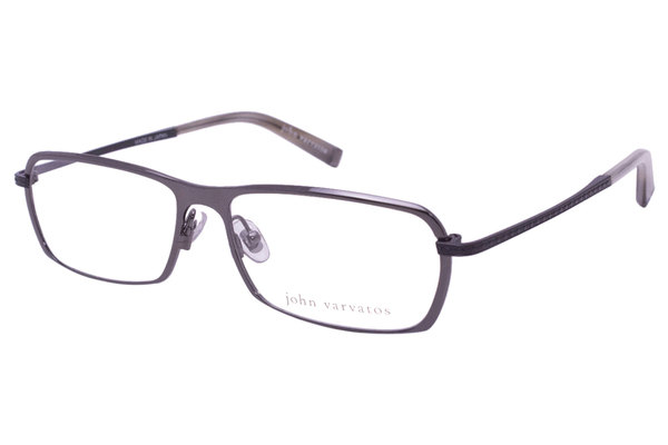  John Varvatos V136 Eyeglasses Men's Full Rim Rectangular Optical Frame 