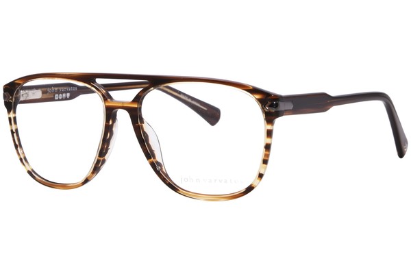  John Varvatos VJV424 Eyeglasses Men's Full Rim Pilot 