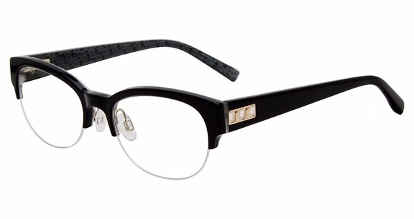  Jones New York VJOP251 Eyeglasses Women's Petite Semi Rim Cat Eye 